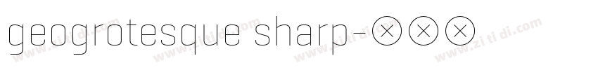 geogrotesque sharp字体转换